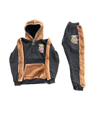 Premium Fur-Trimmed Tracksuit