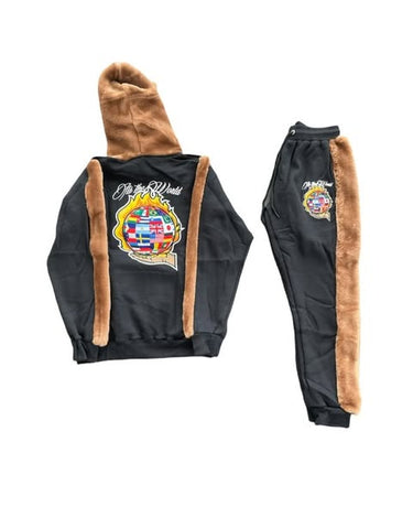Premium Fur-Trimmed Tracksuit